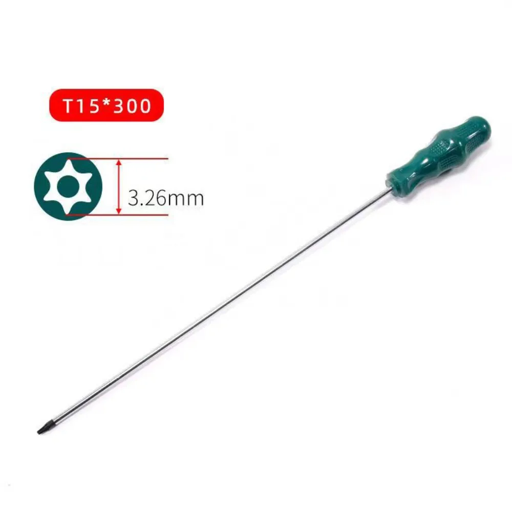 Portable 400mm Torx Screwdriver Extra Long with Hole Repair Screw Driver High Quality Hand Tools Hexagon Screwdriver