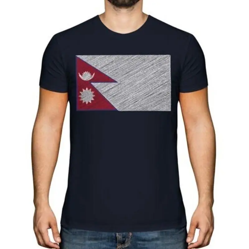 

Nepal Scroll Men's Flag T-Shirt Gift NEP La Nepalese