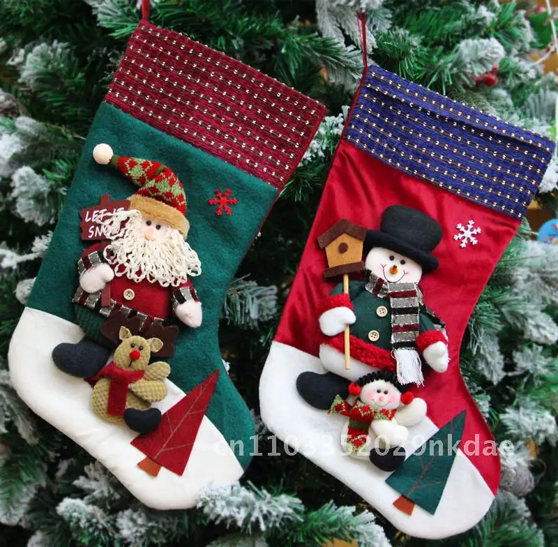

Christmas socks variety of large Christmas socks gift bag Christmas decorations