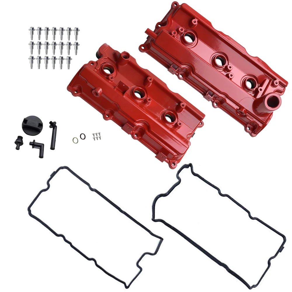 2PC Upgrade Aluminum Valve Cover Kit for 03-07 Infiniti FX35 G35 M35 Nissan 350Z