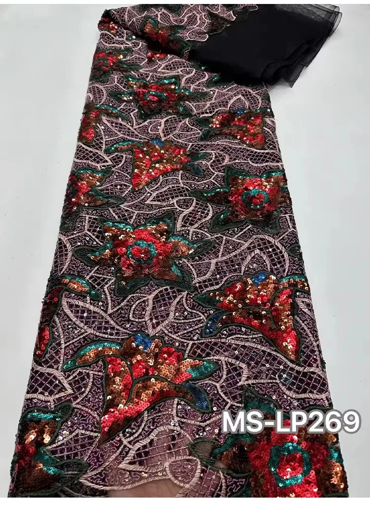 

1yard Luxury Bead narcissus sequin embroidery tela Wedding Dress cheongsam diy sewing fabric New soft mesh fabric