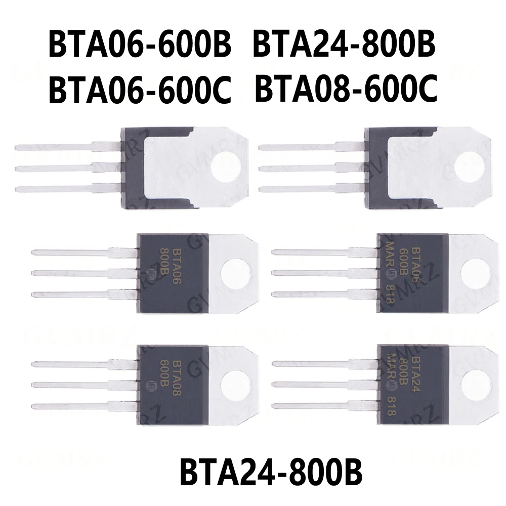 5/10pcs BTA12-600B BTA24-800B BTA06-600B BTA12-600C BTA16-600B BTA12-800B BTA16-800B BTA24-600B BTA140-600 BTA06-800B BTA06-600C
