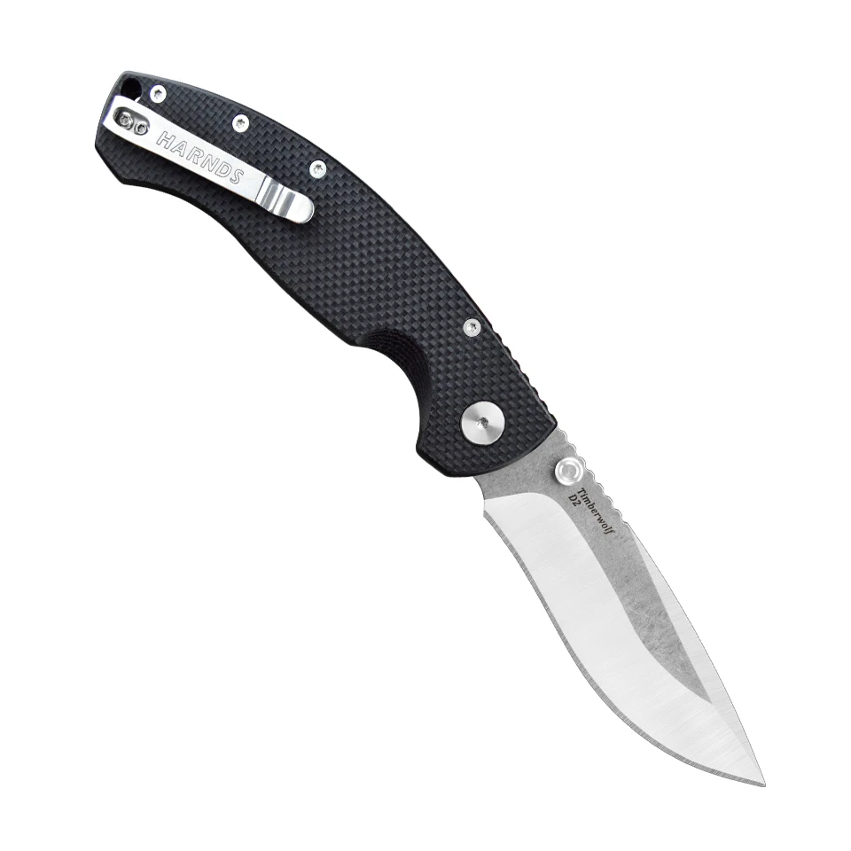 

Harnds Timberwolf Folding Pocket Knife D2 Steel Blade G10 Handle Camping Outdoor Survival Hunting Knife EDC Tool CK2701