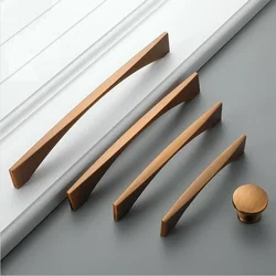Vintage European Style Bronze Yellow Bronze Furniture Handle Kitchen Cabinet Handles Drawer Knobs Door Pulls