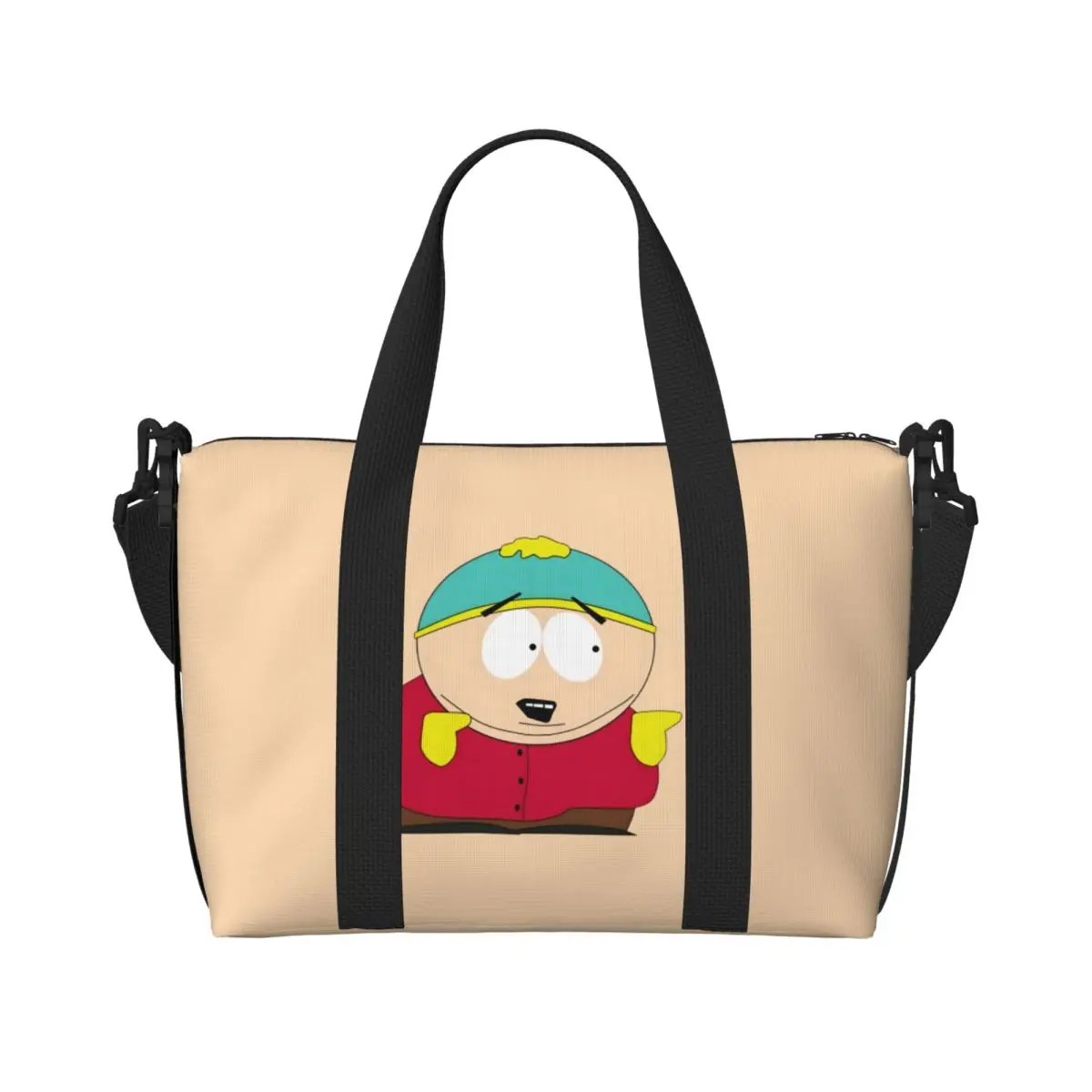 

Изготовленная на заказ сумка-тоут S-South Park, женская большая вместительная дорожная сумка на плечо с героями мультфильмов «Карман», пляжный спортзал