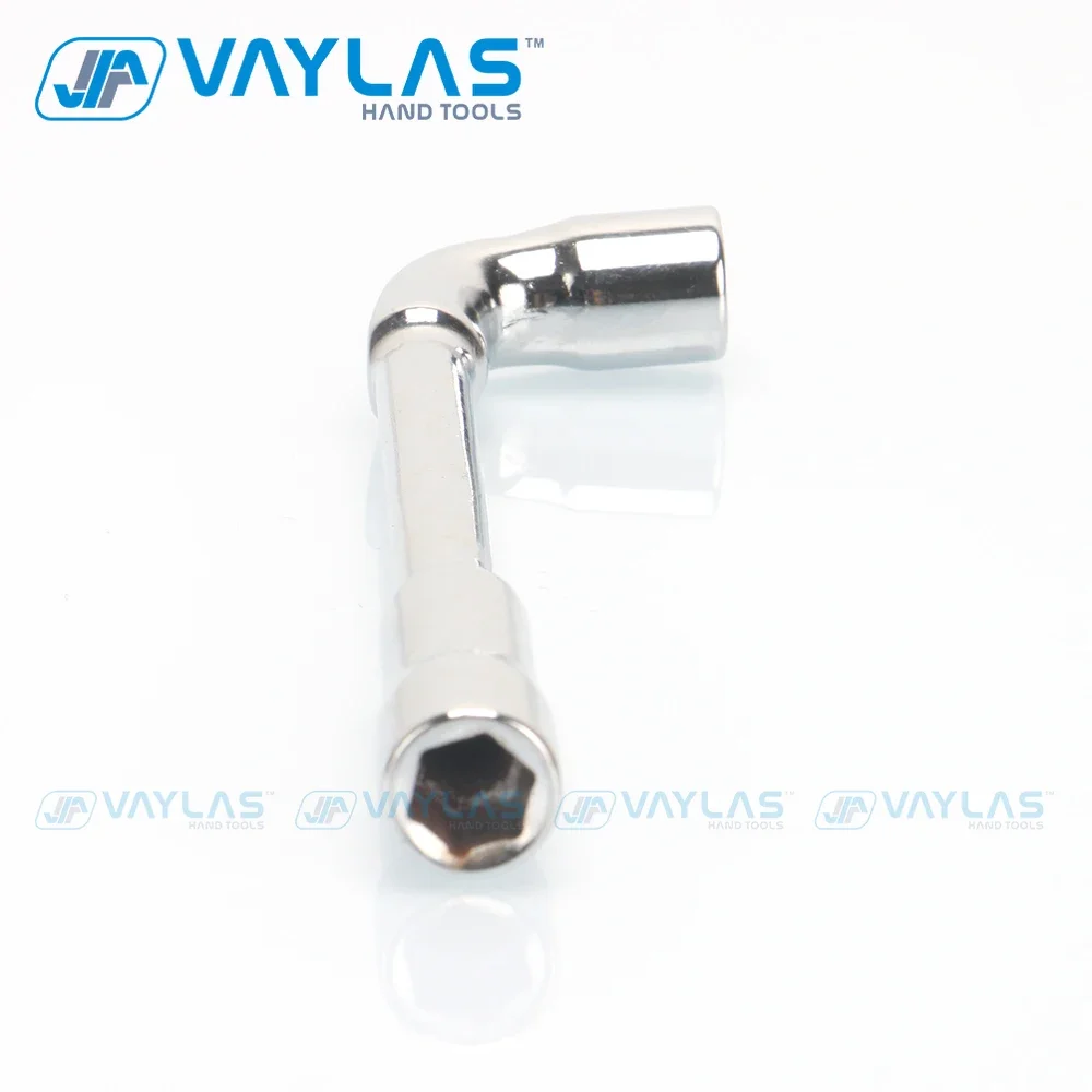 9mm L-Type Angled Socket Wrench Double Ended Nut Spanner with Thru Hole Multi-functional Socket Wrench