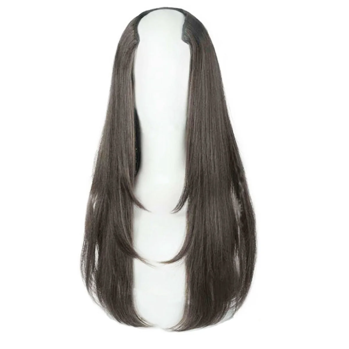 Brown Black Synthetic Women'S Styling Long Hair Extra Long Hair Synthetic Wigs Layered Extensions Increase Hair