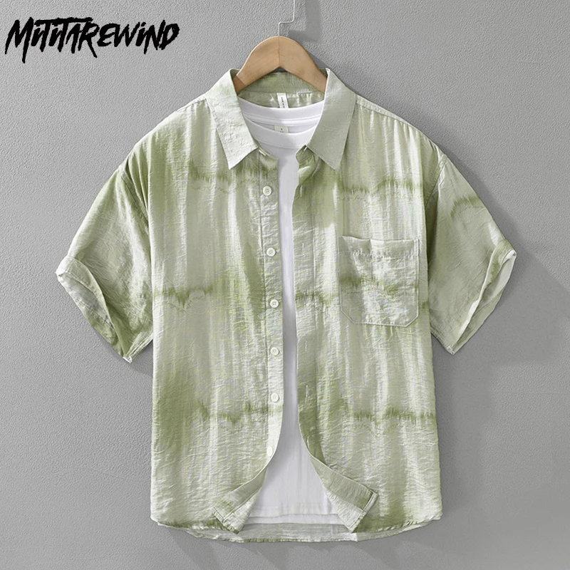 

Модная Гавайская рубашка, мужские праздничные летние новые топы для мужчин, рубашка с короткими рукавами и принтом с лацканами, молодежная дышащая рубашка из 95% льна