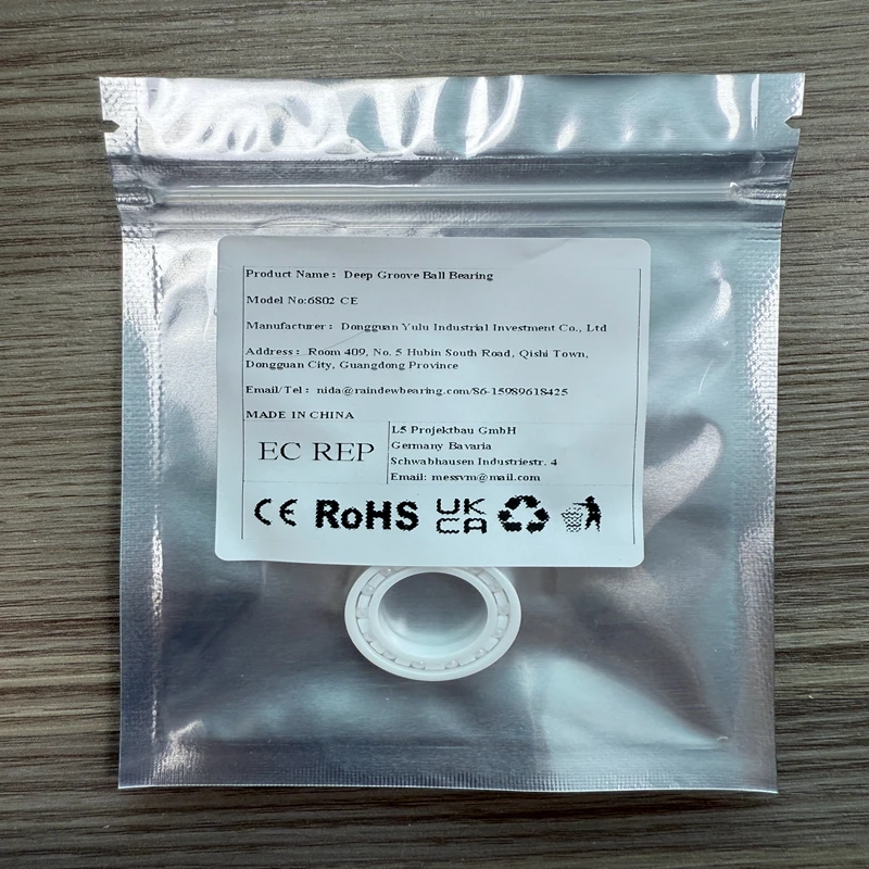 

1Pcs 6802 CE Full Ceramic Bearing 15x28x7mm ABEC-9 Precision Bearings for High-Speed Applications