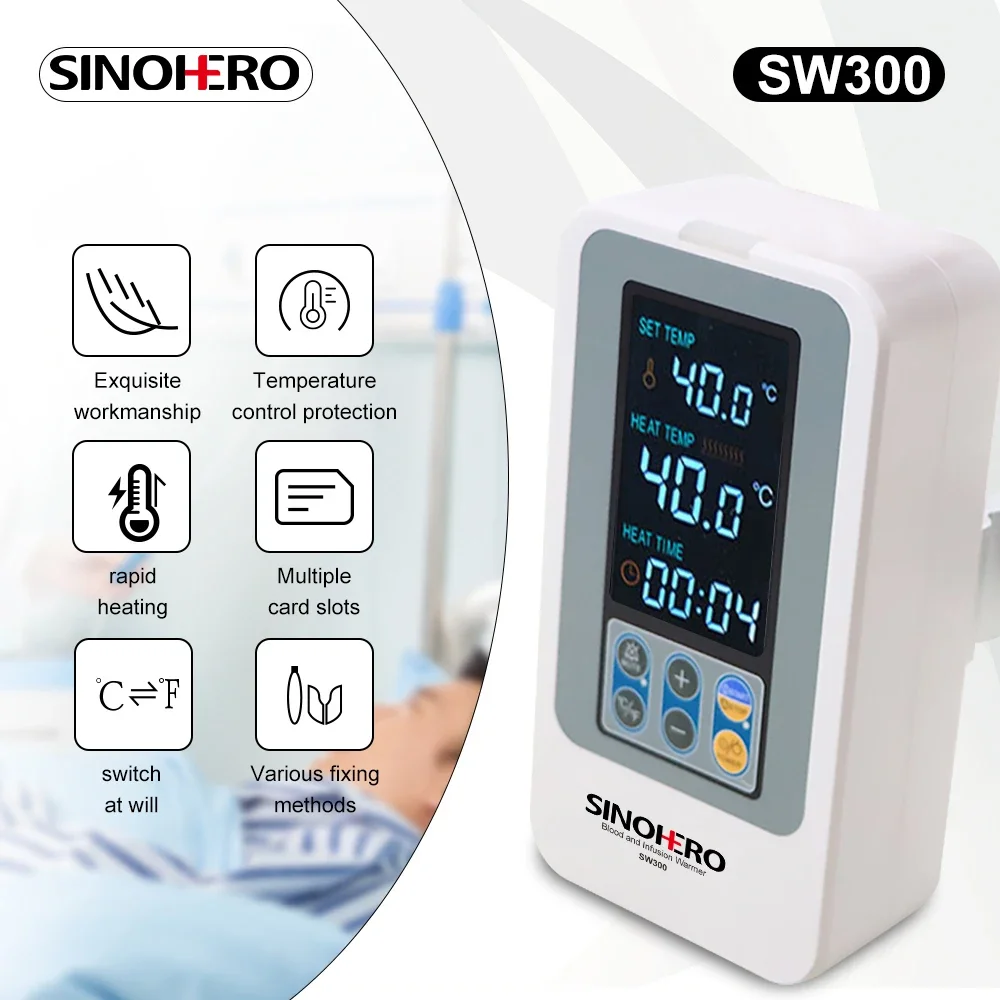 

2026new SW300 Fast Heating Medical Fluid Heater Human&Veterinary Single Channel Blood Warmer