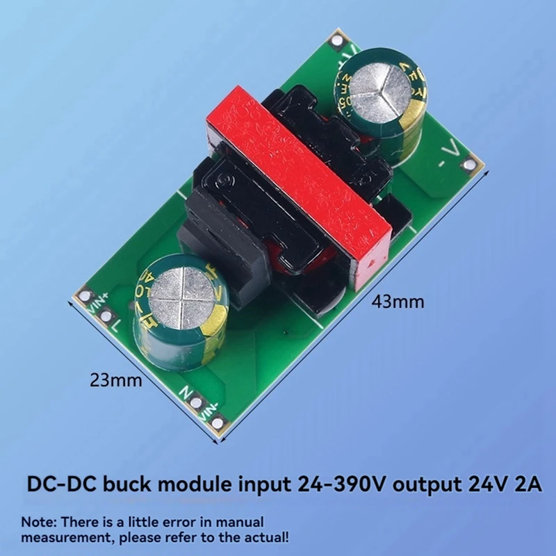 DC-DC Wide Voltage Step-Down Module Switching Power Voltage Regulator Input 24-390V Output 2A Buck Converter