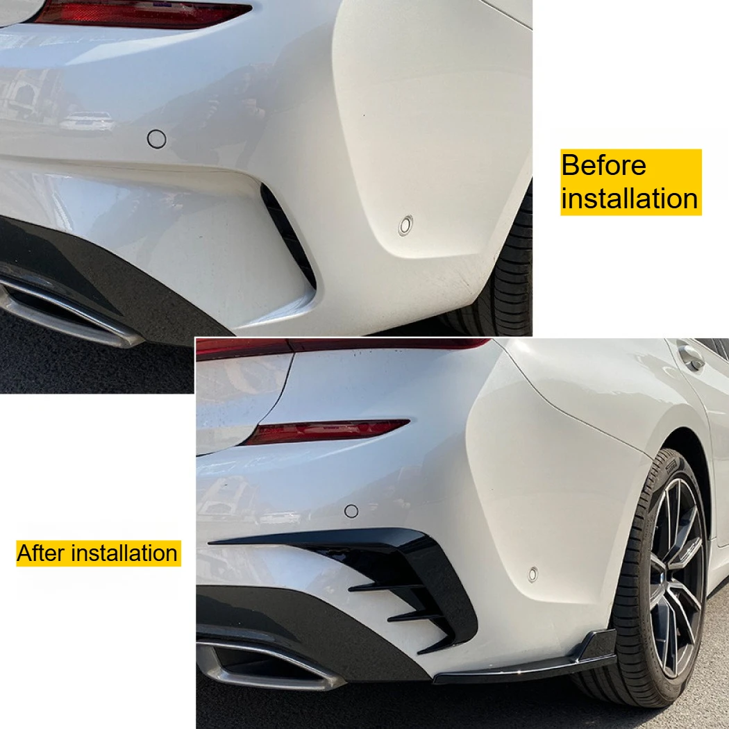 المصد الخلفي الفاصل المفسدين Canard الأجزاء الخارجية لسيارات Bmw اكسسوارات 3 سلسلة G20 G28 318i 320i 330i 2019-2022 تصفيف السيارة
