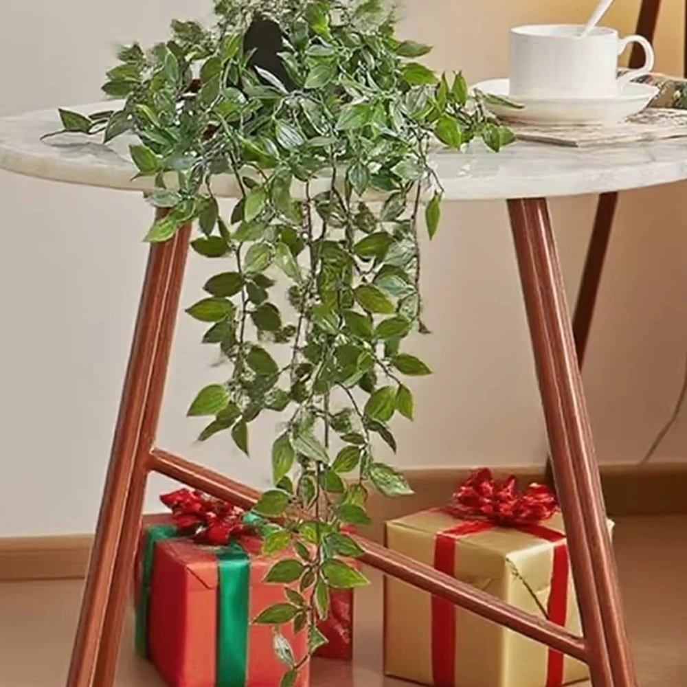 

3Pcs 55CM Artificial Plant Plastic Leaf Pots Wedding Arch Christmas Home Room Table Decora Yard Ornamental Wall Hanging Door Diy