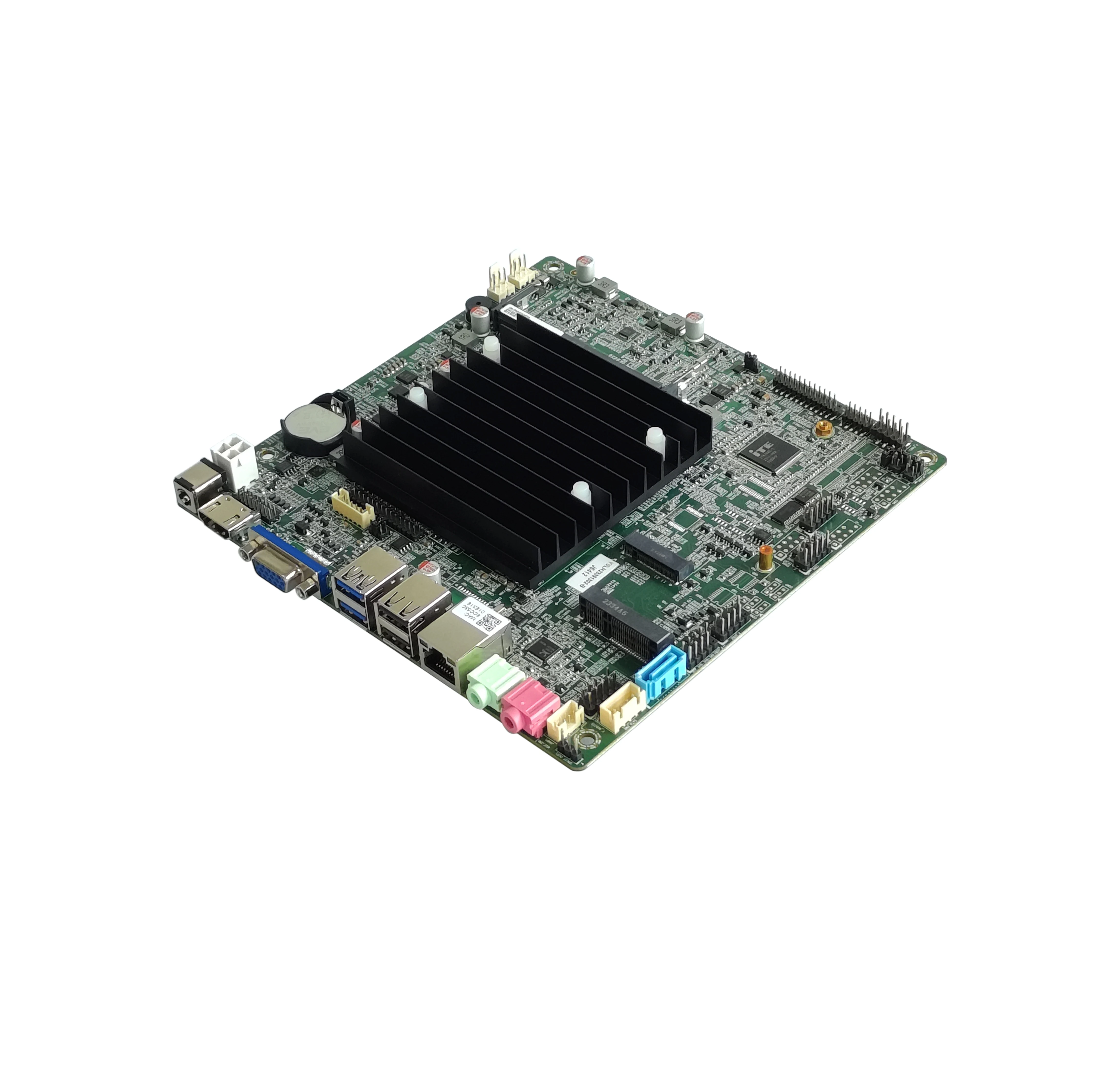 Fanless Mini-ITX Motherboard with  In-tel J6412 Cpu DDR4  HD-MI VGA LVDS/EDP Low Power Consumption Rohs CE
