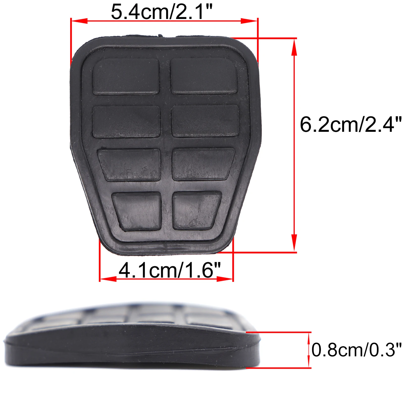 For VW Sharan 7M 1996 - 2002 2003 2004 2005 2006 2007 2008 2009 2010 Rubber Brake Clutch Foot Pedal Pad Covers 321721173 7213141