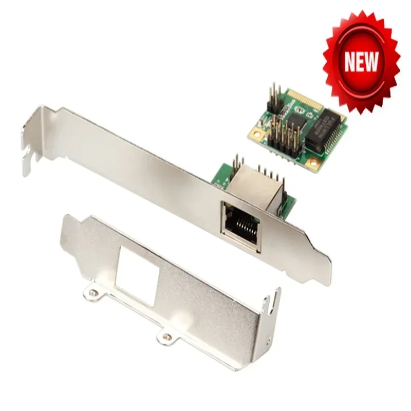 

Сетевая карта mini PCIe Gigabit Ethernet для Mini ITX, адаптер mini PCI-e на порт RJ45, контроллер сети LAN 10/100/1000 Base-T