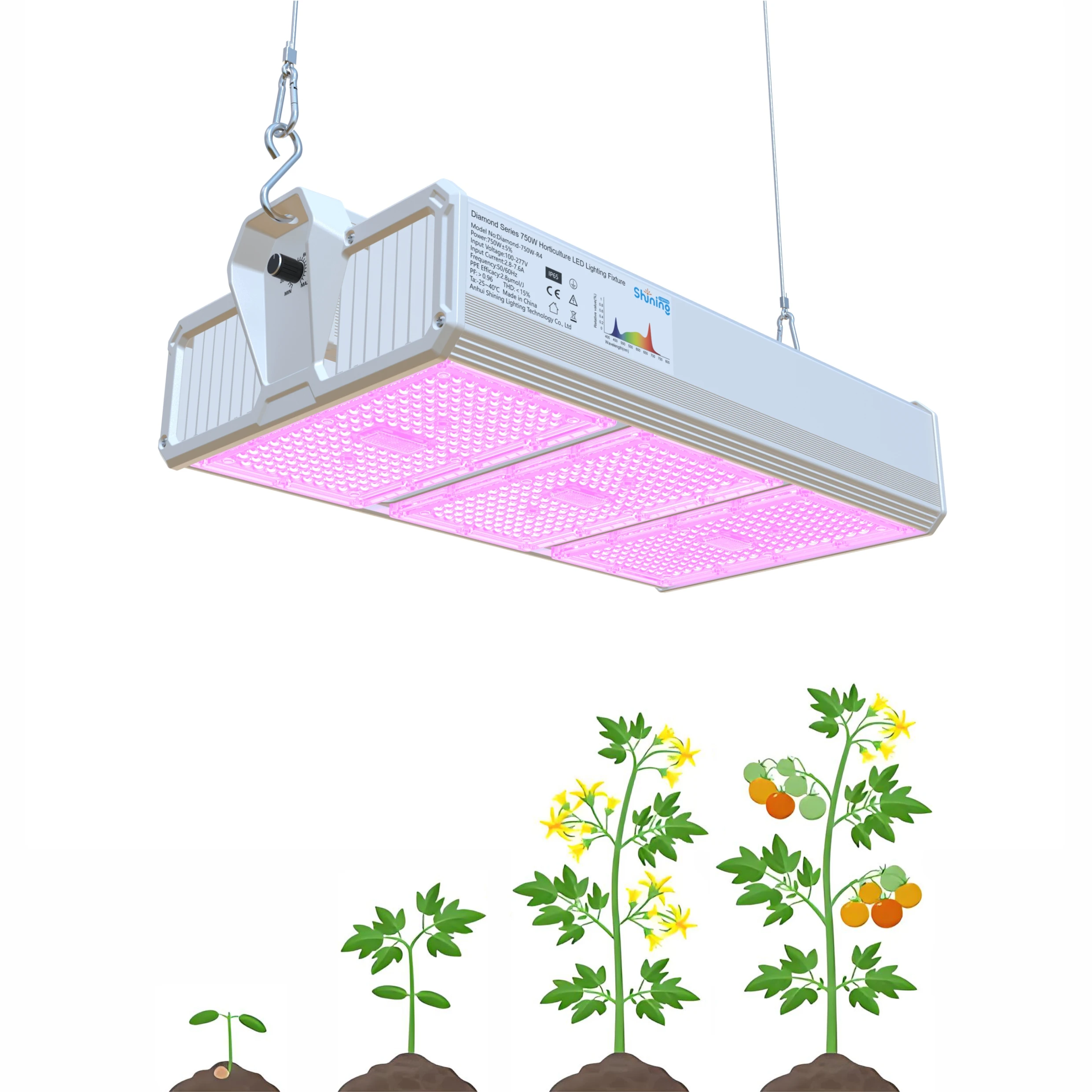 

Shining Lighting Full Spectrum LED Grow Lights 720W/850W for Seedling, Flowering, Fruiting – Indoor Plants, Greenhouse