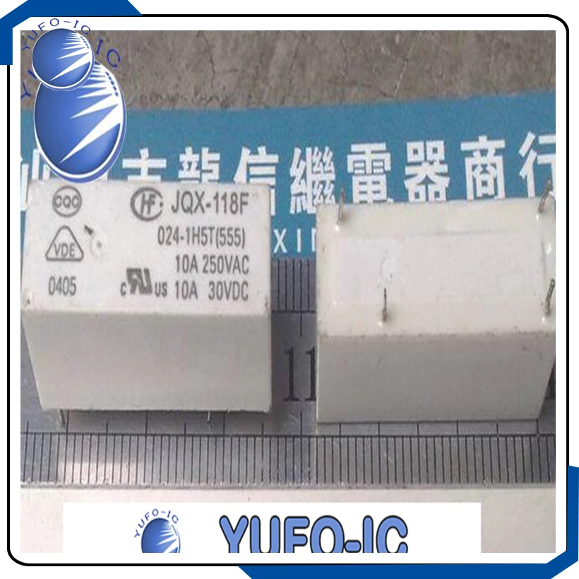 شحن مجاني 10 قطعة تفكيك التتابع JQX-118F 024-1HST (555) 118F-1A-24V YF0923