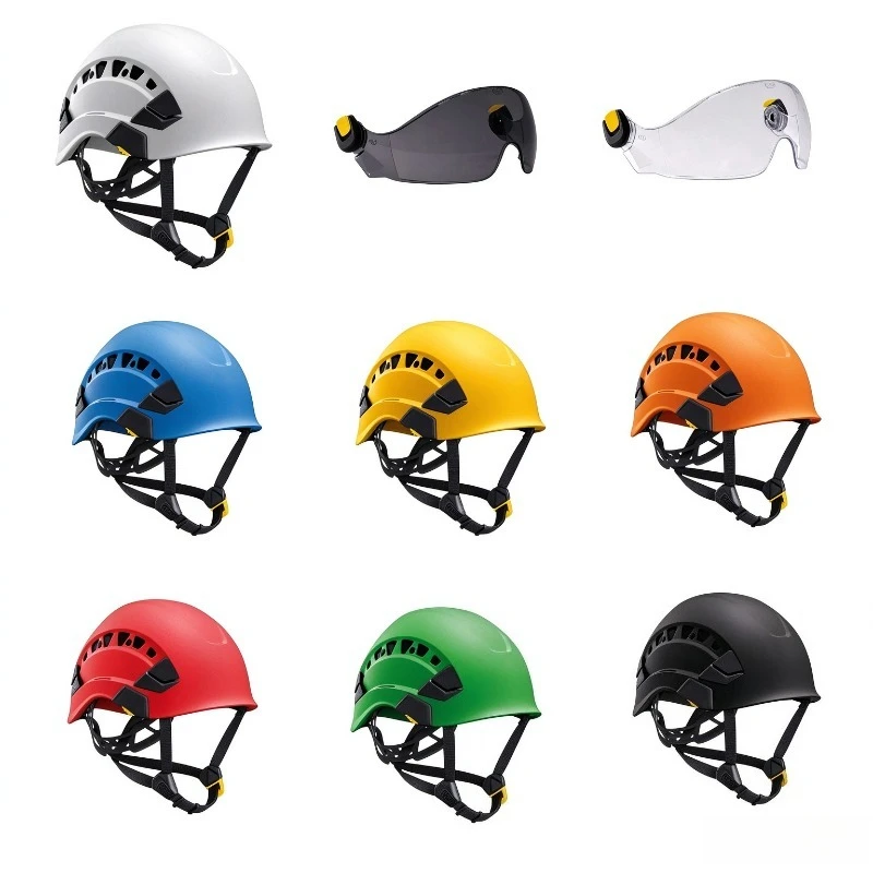 Mountaineering Safety Helmet High Altitude Work Rock Climbing Rescue Protective Hat Rope Access Head Protection Gear