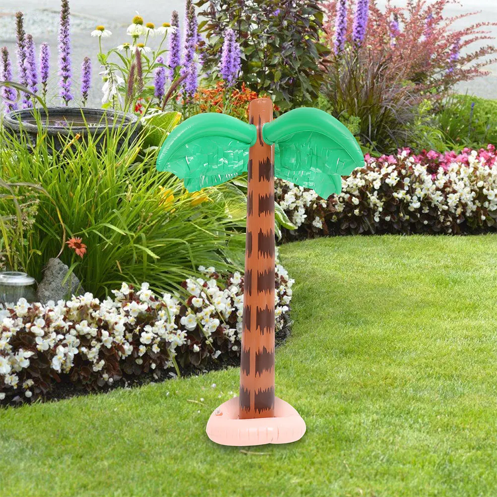 

Inflatable Coconut Pool Party Decoration Plastic Ornament For Birthday Garden Home Decor Pvc Simulated Palm Tree Plaything