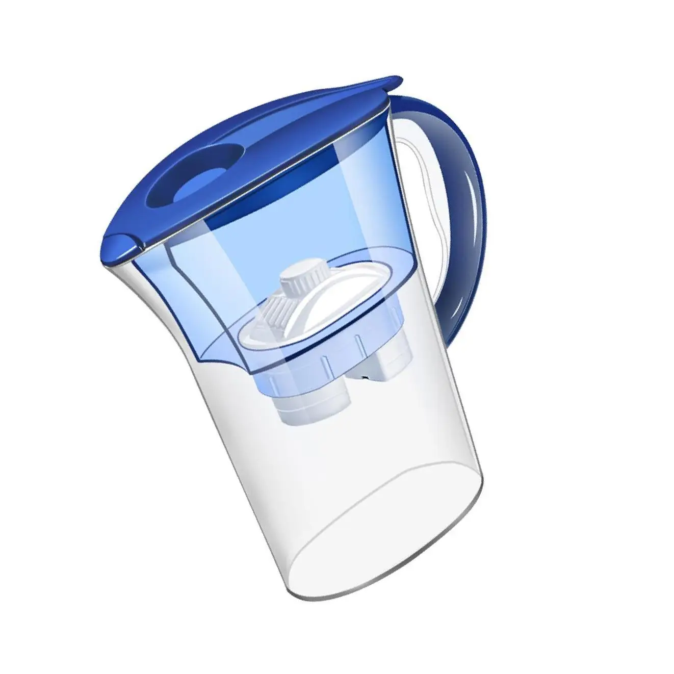 Alkaline Water Filter Pitcher Activated Carbon Filter Filtration for Kitchen