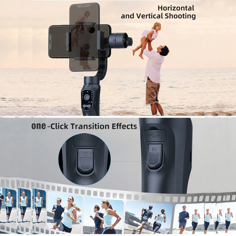 F10 Pro handheld 3-axis gimbal handy stabilizer for cell phone holder real-time tracking stabilizzatore smartphone Selfie