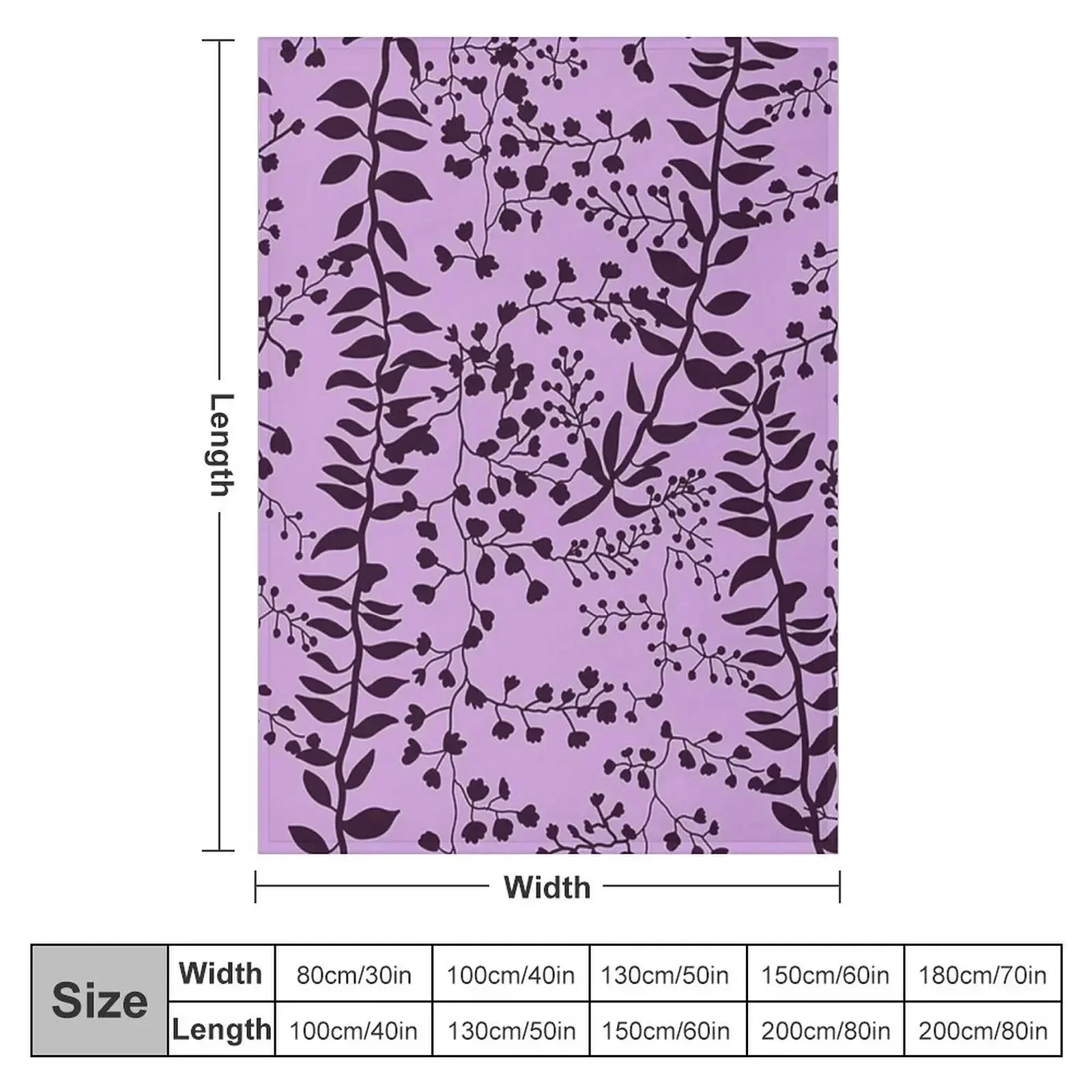 Bella Swan Lavender Freesia Throw Blanket decorative wednesday Heavy Blankets