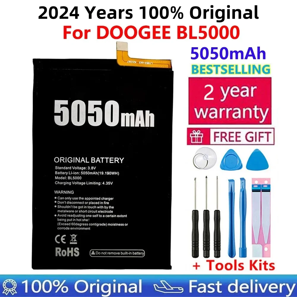 Original Battery For DOOGEE BL5000, High Quality Batteries, Free Tools, 100% Original, New, 5050mAh