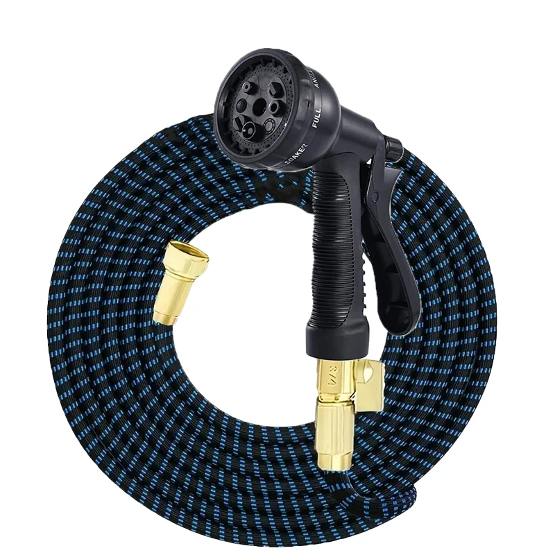 

Horticultural Flexible Extension Hose, High-Pressure 8-Function Cleaning Water Gun, Used For Garden Irrigation And Car Washing