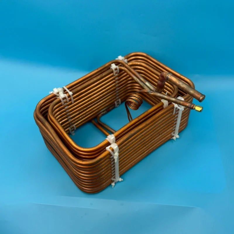 مبرد صناعي 5 ع مع مبخر لفائف نحاسية شعرية خنق، مبادل حراري لفائف نحاسية تبريد مربعة