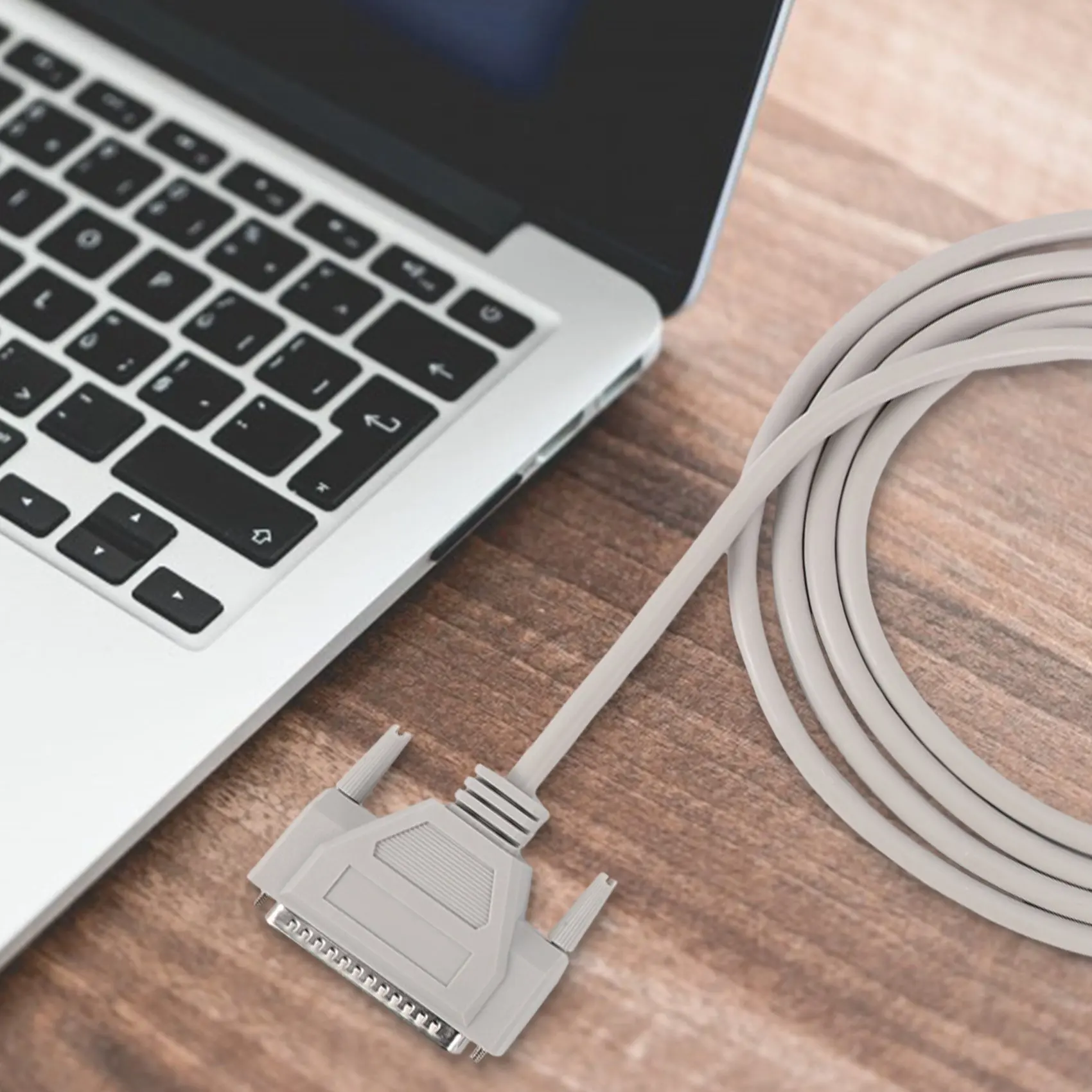 3 Meters 37 Pin Male to Female DB37 Extension Cable Grey White