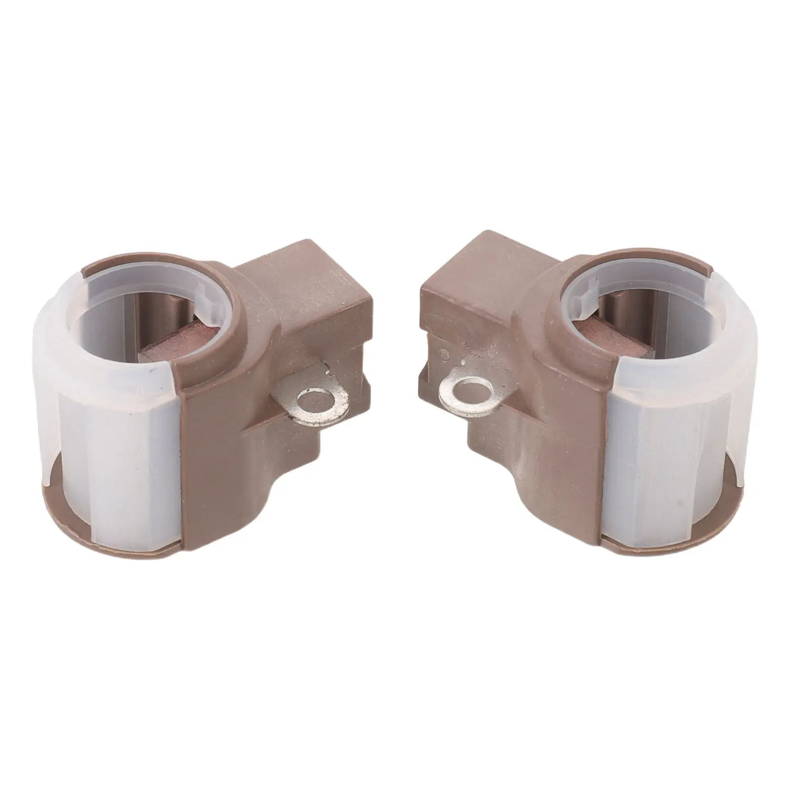 

2Pcs Carbon Brush Holder Kit Universal Alternator Repair Brushes Set High Temp Copper Alloy Spring Loaded for Auto Electric