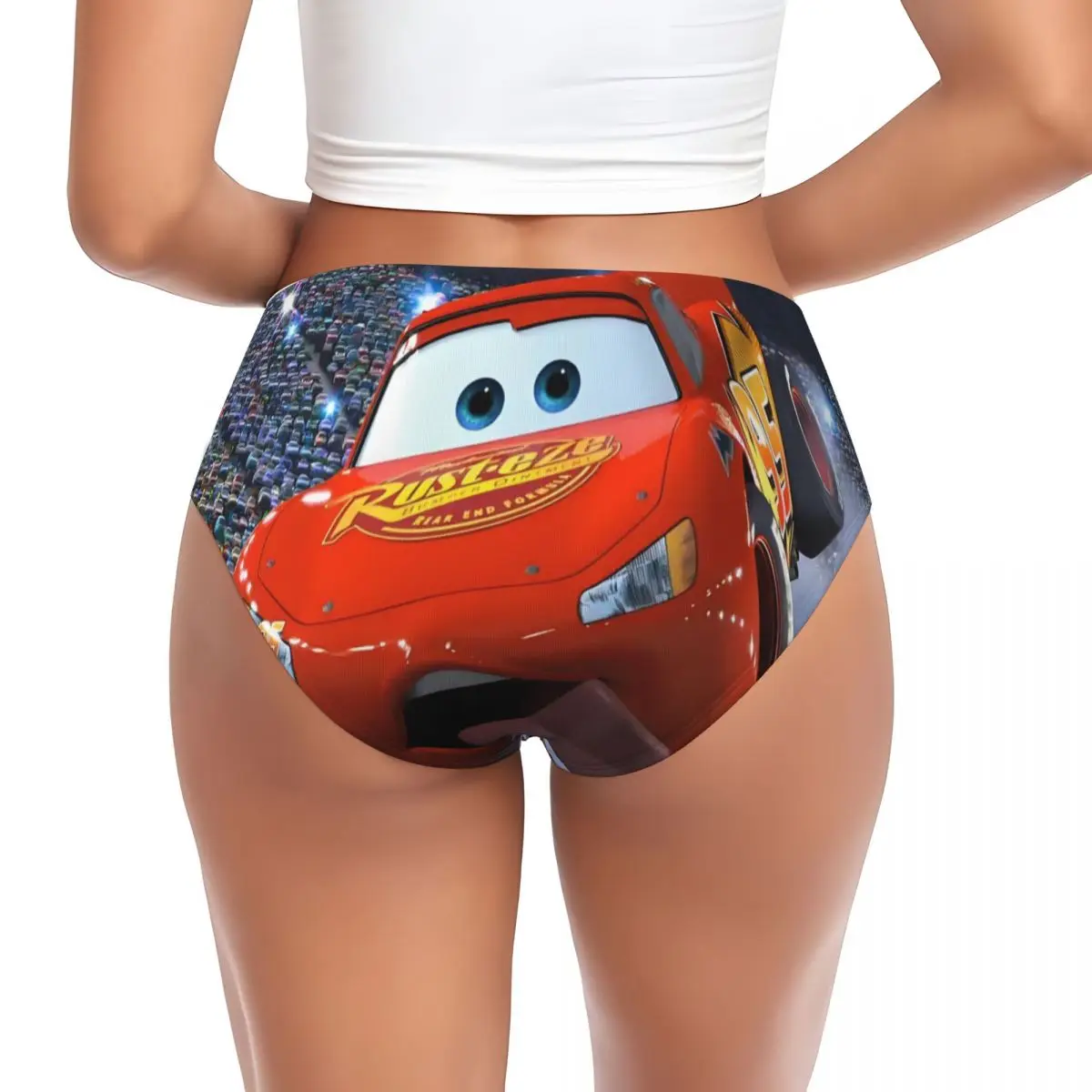 مخصص البرق ماكوين الذهاب 95 سراويل قصيرة لطيف المرأة الراحة تمتد الرسوم المتحركة الملابس الداخلية