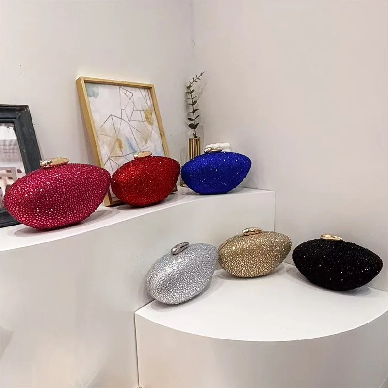 Trendy classic round box clutch bag dinner bag acrylic bag retro metal handle shoulder crossbody