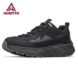 HUMTTO Luxury Designer Men Sneakers Lightweight Jogging Running Shoes for Man Outdoor Men's Sports Shoes Leather Casual Trainers