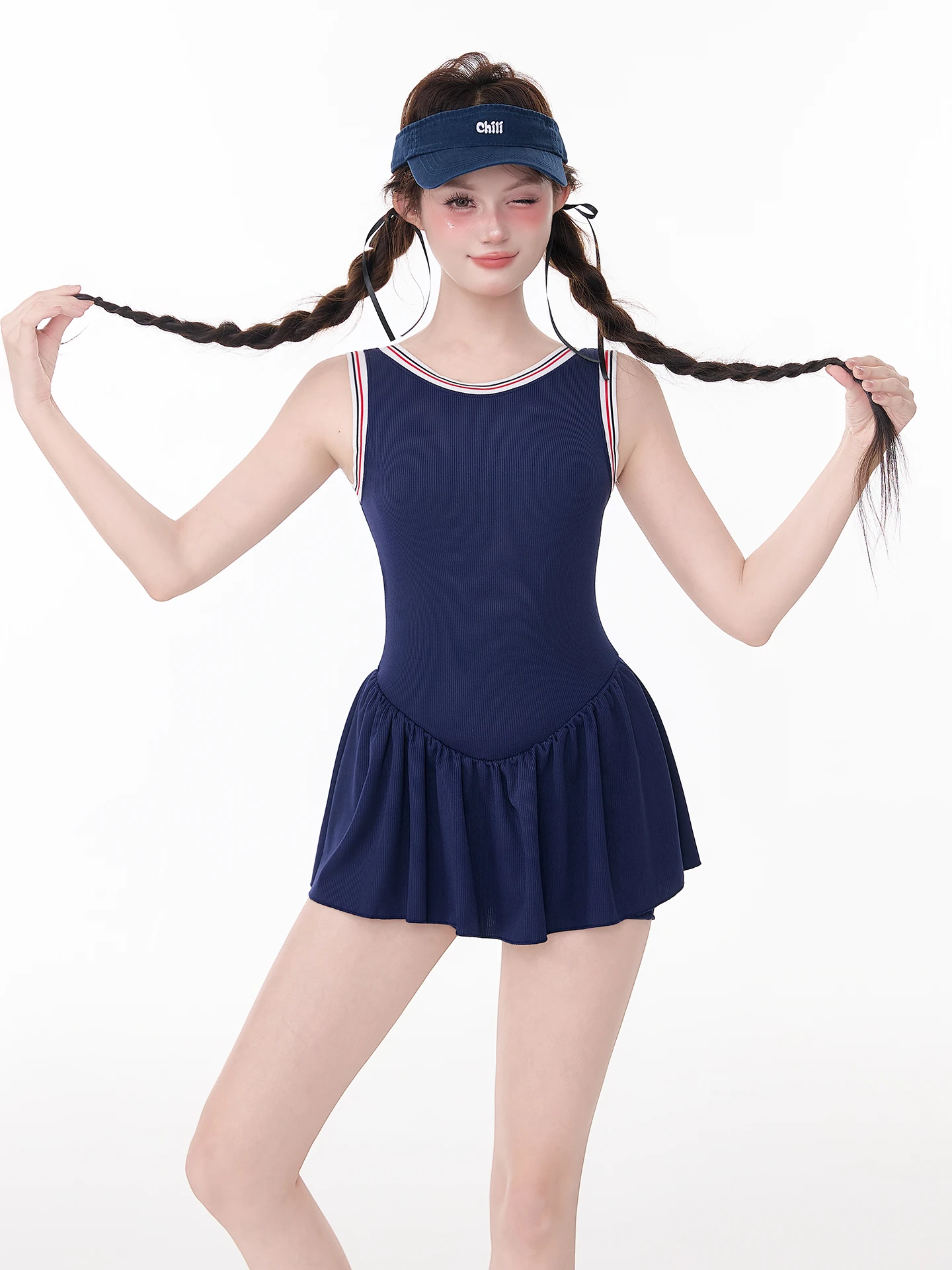 

New High Aesthetic Value Tianxing Strapba Slimming One-piece Swimsuit Ideal for Vaion Beautiful Student Girl Suit