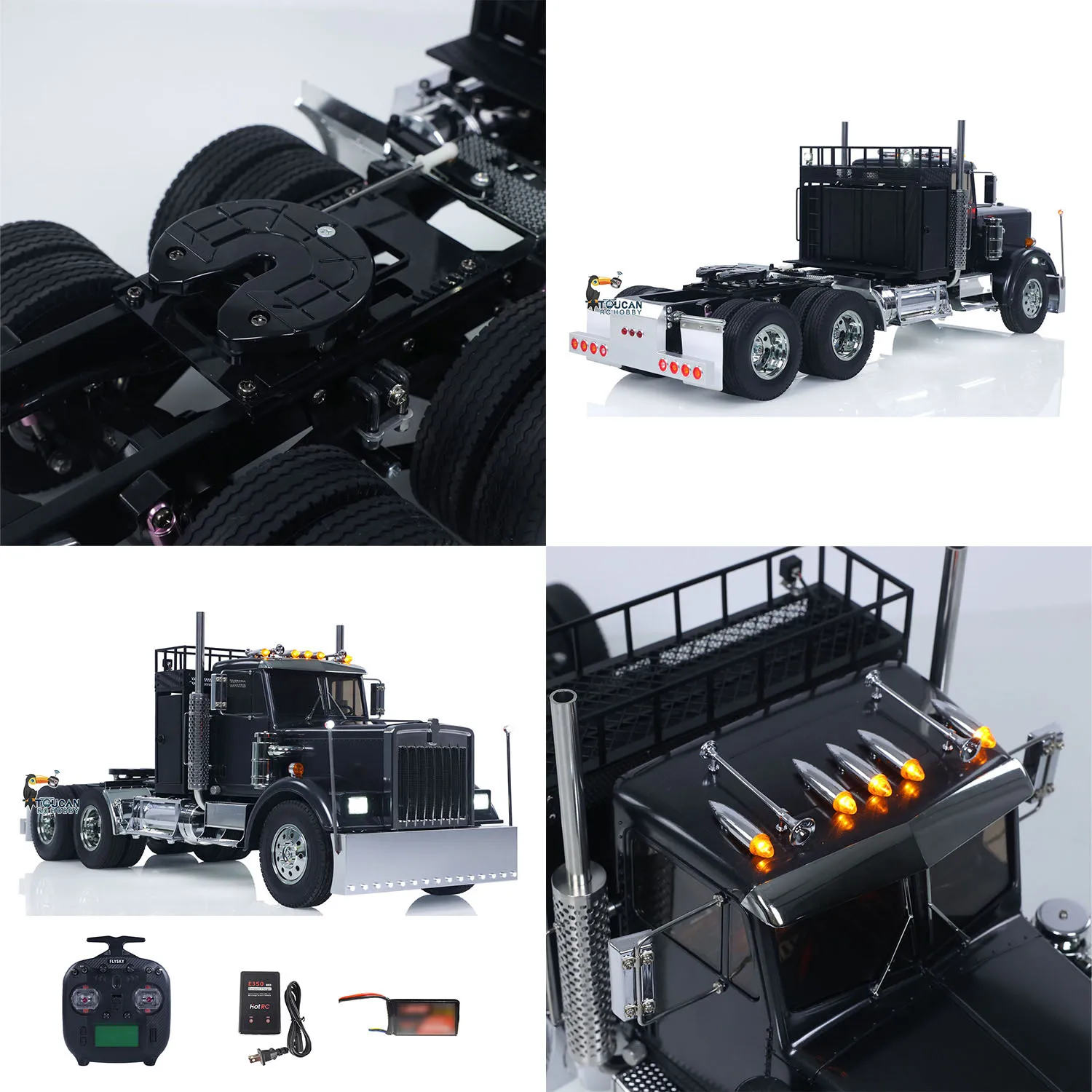 

1/14 TAMIYA 56336 King Hauler 6x4 RTR RC Tractor Truck ST8 Radio Remote Control Lorry Car Vehicle Model Light Sound Smoke Unit