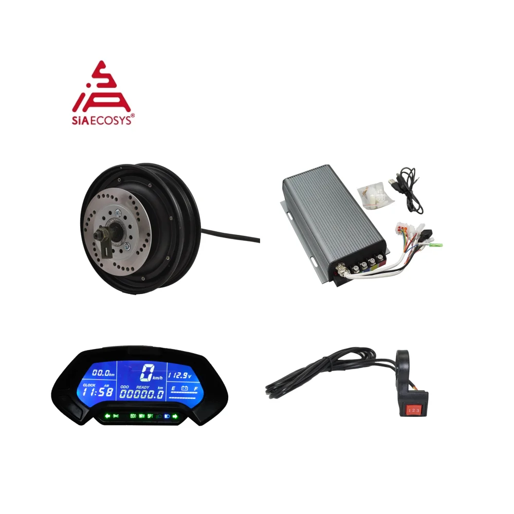 

QS Motor 10inch 4000W 205 55H V3 Brushless DC Electric Scooter Hub Motor Kits