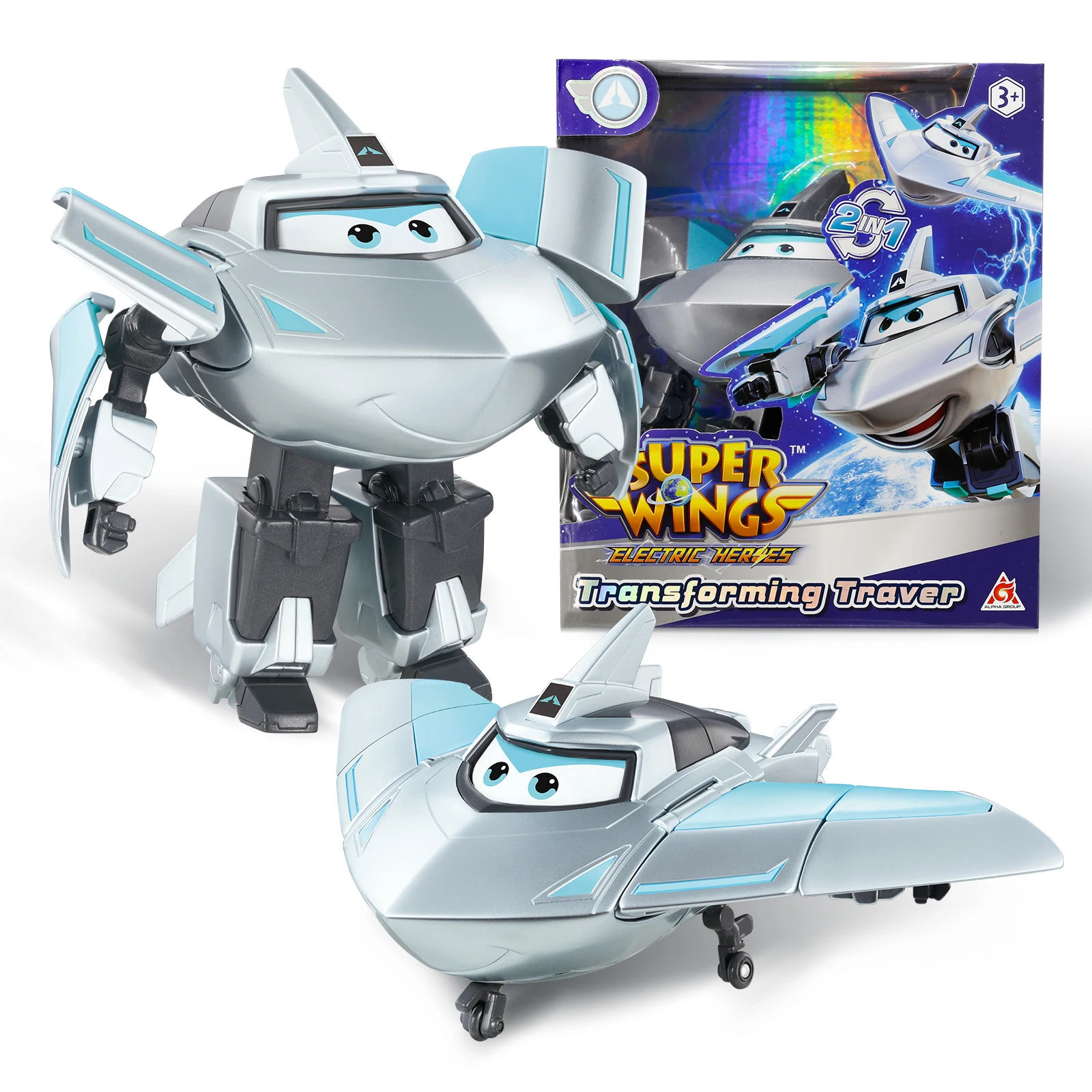 

Super Wings 5 Inches Transforming Golden Girl Deformation Transform from Airplane to Robot in 10 Steps Action Figures Kid Toys