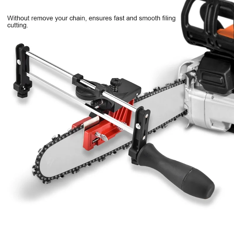 

Bar Mounted Manual Chain Sharpener Chainsaw Saw Chain Filing Guide Tool
