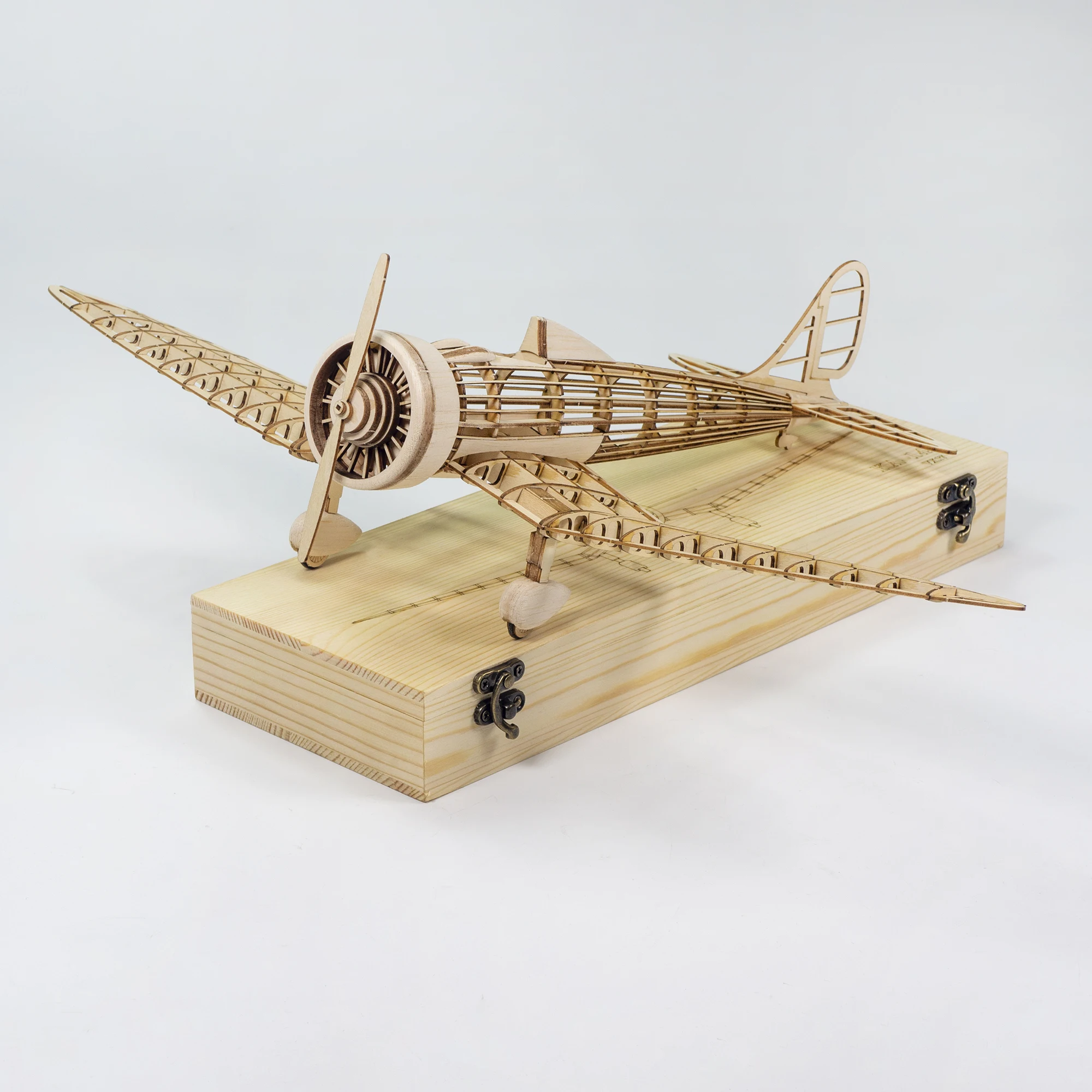 Echte Falke a5m 96 träger basierte Kampf waage antike Flugzeuge Holz solide DIY Montage Modell Set Holz spielzeug Ornamente Kinder geschenk – Detail 6