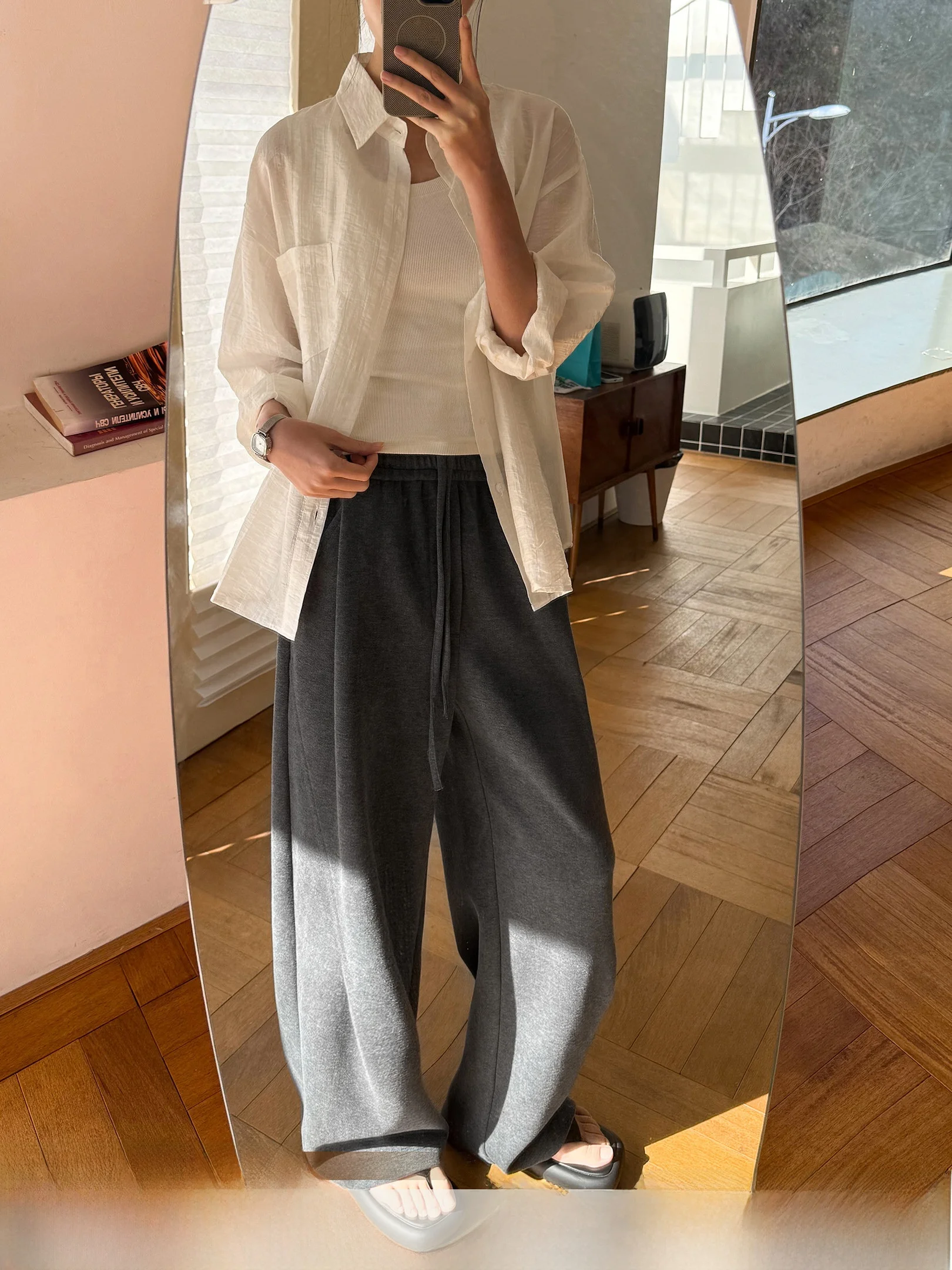 

Спортивные брюки с эффектом похудения, повседневные, свободного кроя, цветные, с высокой талией, прямые, женские, повседневные брюки, спортивные штаны