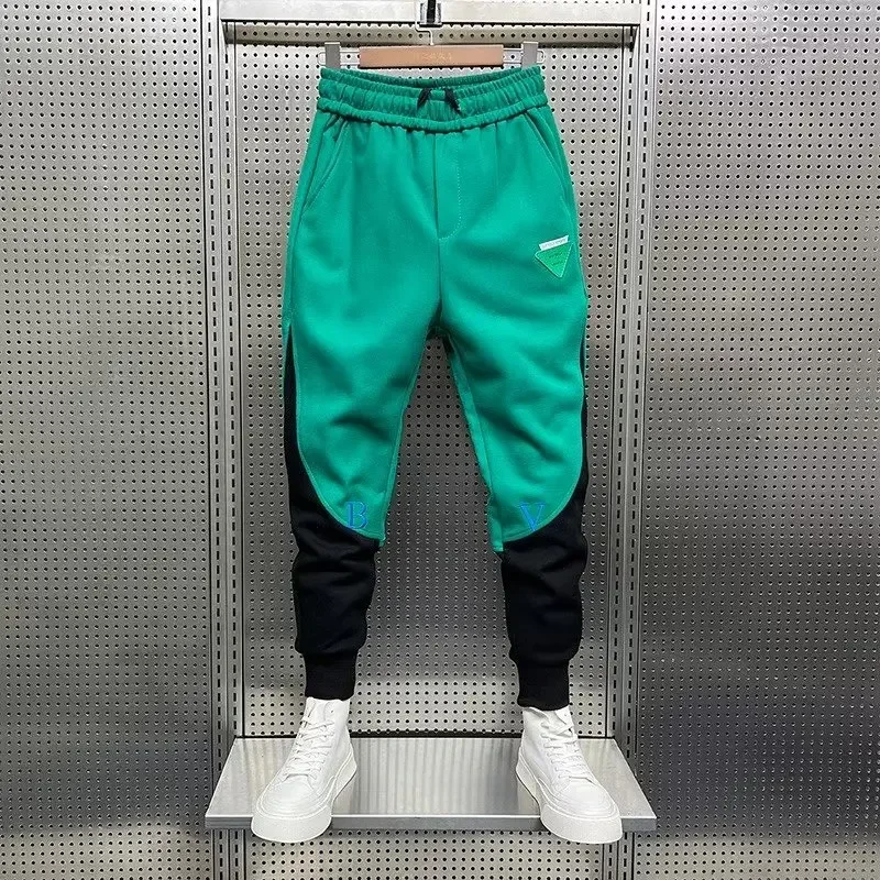 2024 Spring Men\'s Pants Korean Fashion Men Clothing Joggers Pants Casual Streetwear Male Trousers Elastic Waist Men Sweatpants