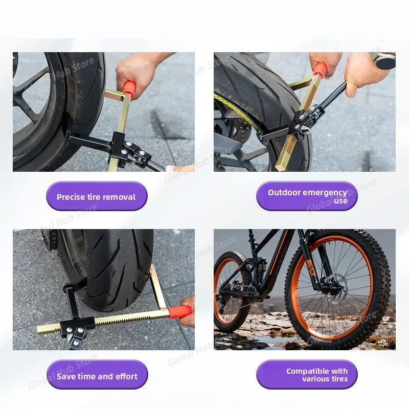 Handheld Tubeless Tire Remover Tool - Dragon Pliers Tire Clamp for Electric Bikes and Motorcycles
