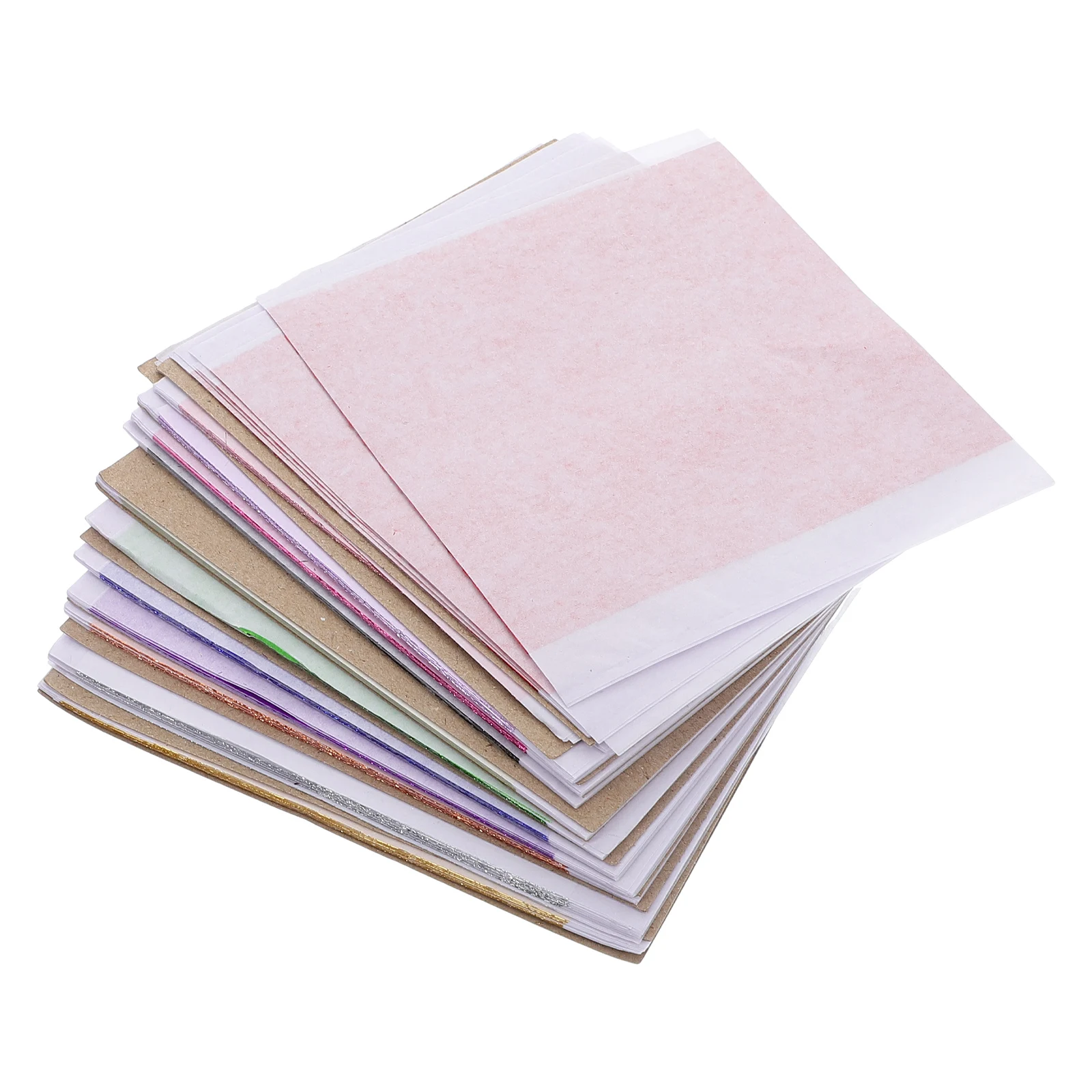 

120Pcs Imitation Gold Leaf Foil Sheets Multi Color Craft Paper Nail Art Painting Decoration Furniture Glitter Foil