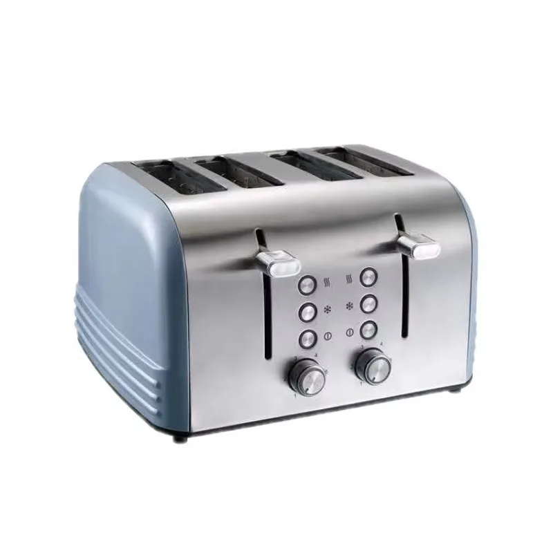 

Best Rated Anti-slip Feet Metal 4 Slice Electric Toaster Household Bread Appliance