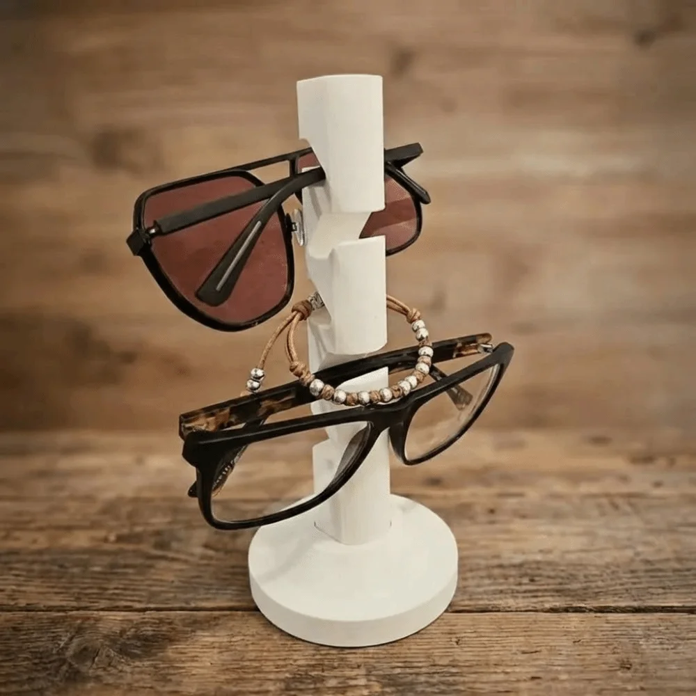 

3D Printing Eyeglass Storage Holder Removable Creative Sunglasses Rack Space-Saving Funny Desktop Glasses Bracket