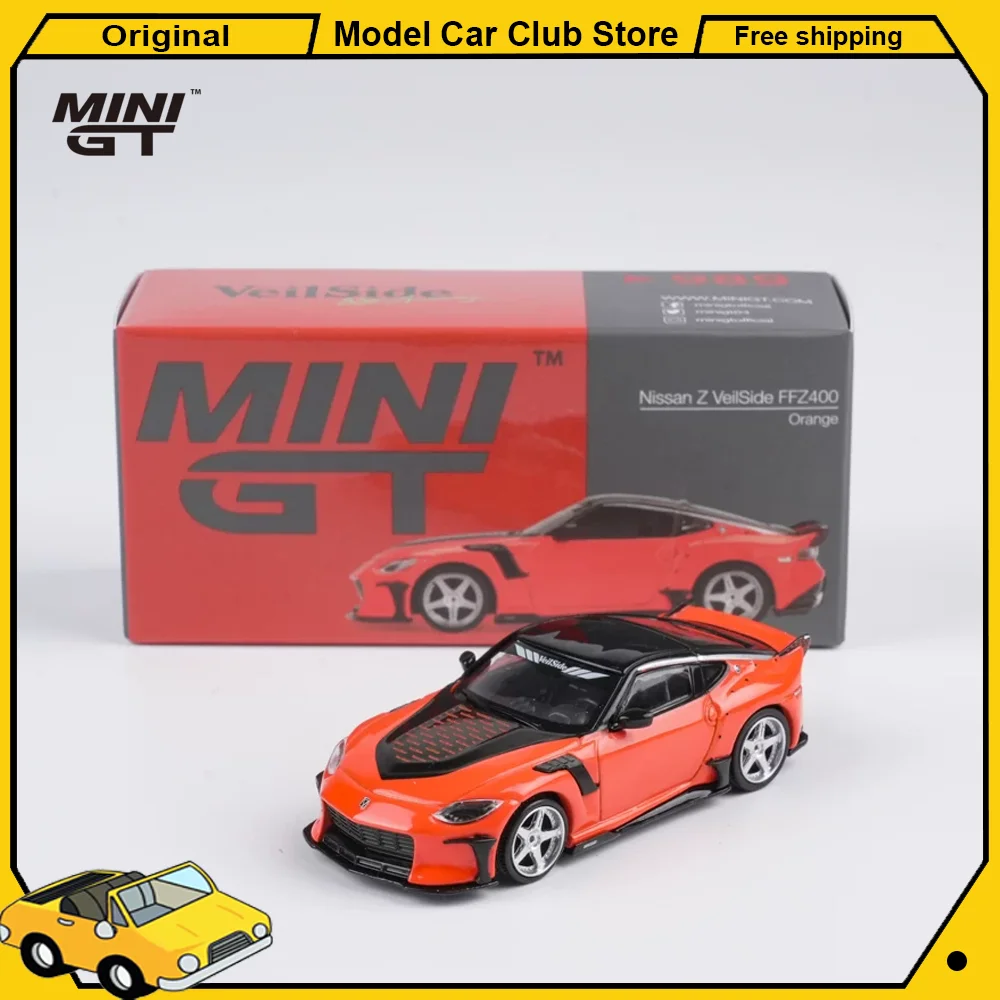 

Миниатюрные модели MINIGT в масштабе 1:64 # Коллекционная модель гоночного автомобиля Nissan Z VeilSide FFZ400 Orange Rexy Roxy Pop 989 года, литая под давлением, миниатюрная, из сплава, игрушка, подарок