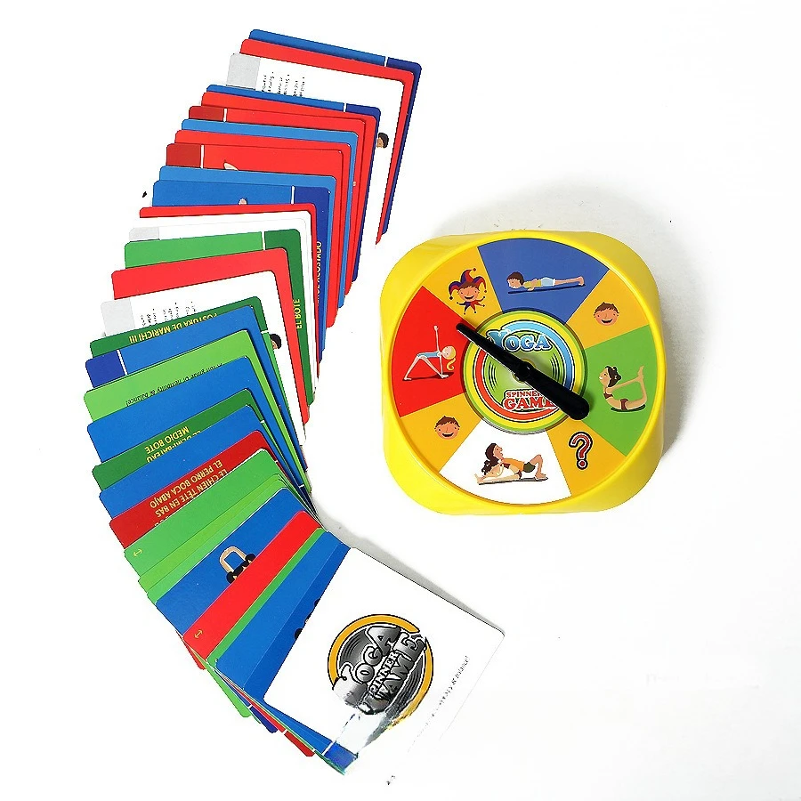 54 Uds. Tarjetas de Posa de Yoga, juguetes divertidos, juego de Yoga familiar de flexibilidad y equilibrio para niños, regalo educativo de percepción Visual