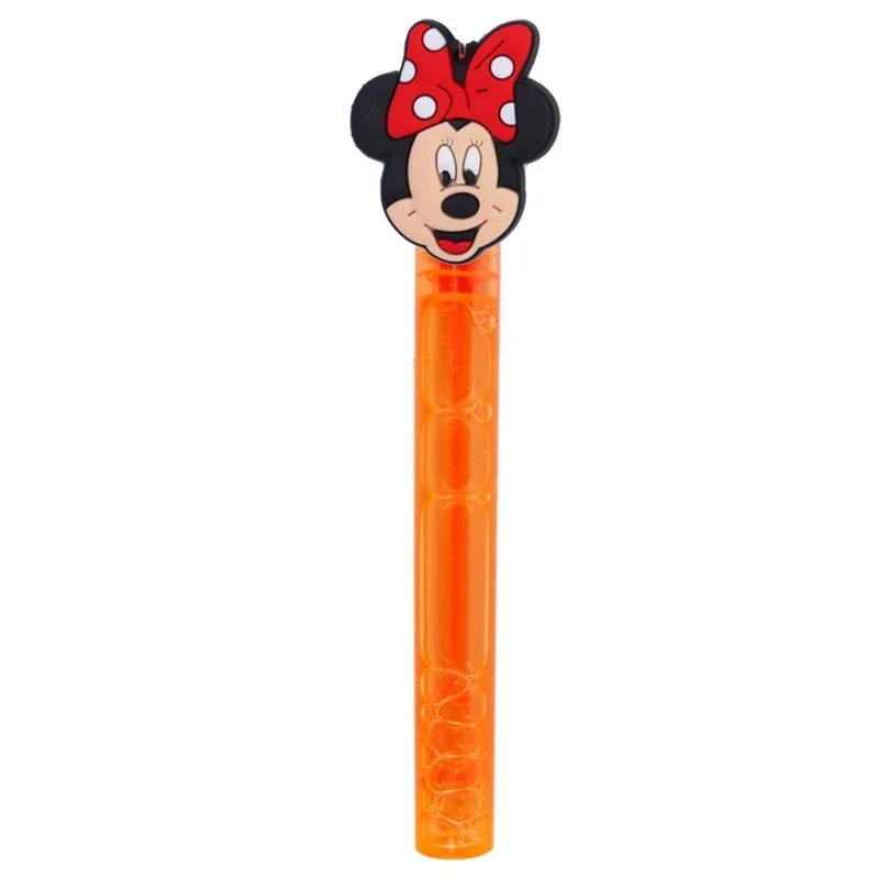 1-6 قطع من عصا الفقاعات المحمولة للأطفال من ديزني، عصا الفقاعات الكرتونية ميني ميكي دونالد، لعبة نفخ الفقاعات لحفلات أعياد الميلاد